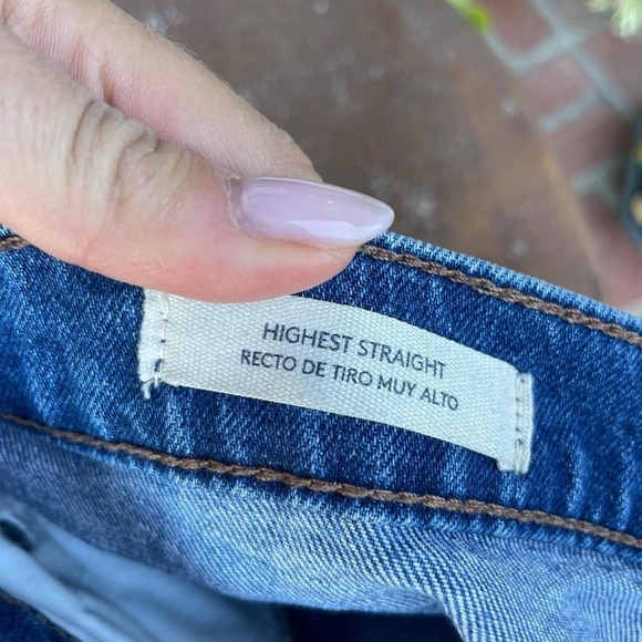 Universal Thread high-waisted straight-leg blue jeans sz 6 - Picture 6 of 7